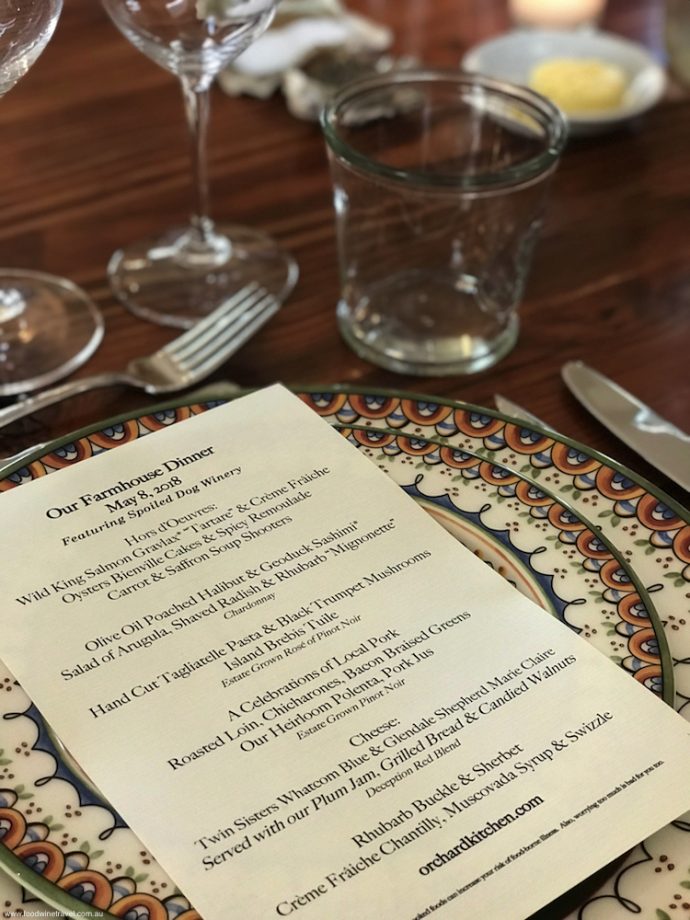 Orchard Kitchen Offers A Farm To Table Experience On Whidbey Island   2018 April 23 To May 14 IFWTWA Whidbey Island Trip Orchard Kitchen Menu IMG 8632 690x920 