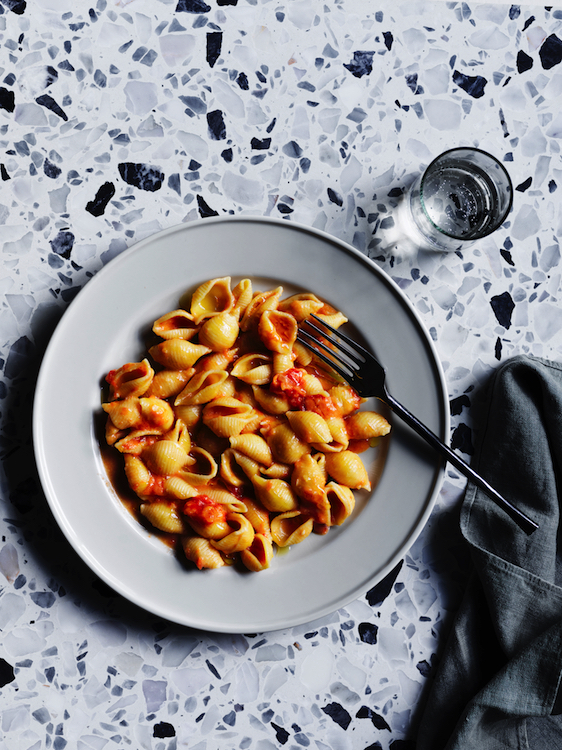 Italian: Big Flavours, Classic Dishes, published by Gourmet Traveller, pasta with vodka sauce recipe.