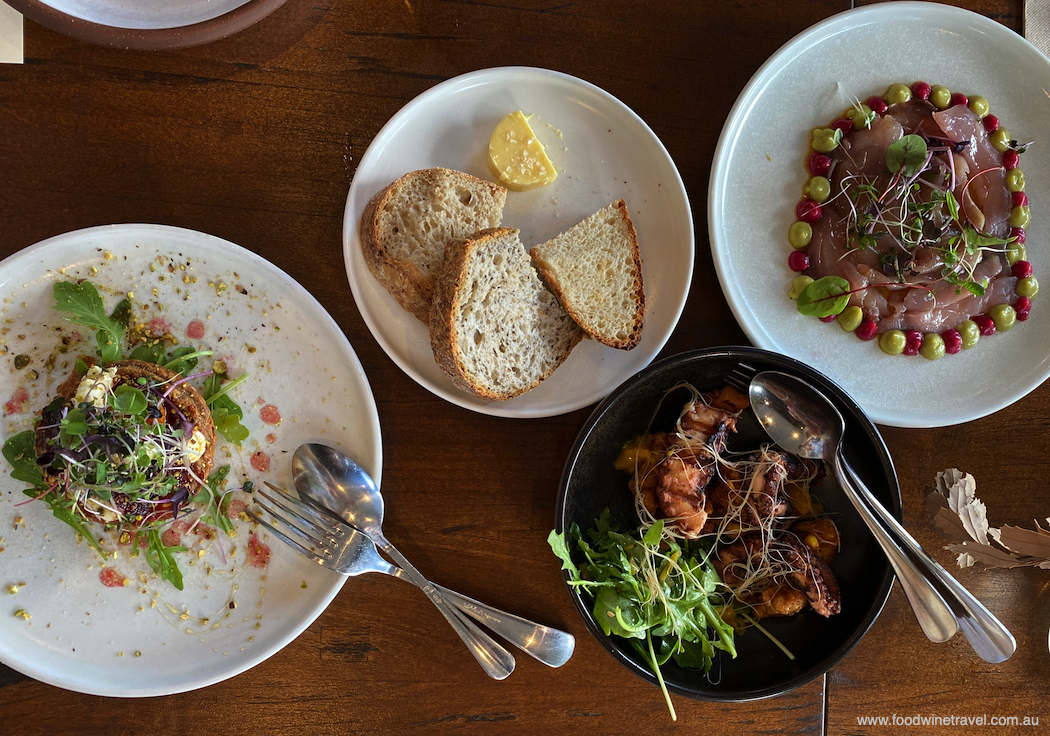 Reasons to visit the New South Wales Central Coast.  Dishes from the extensive tasting menu at Saddles.