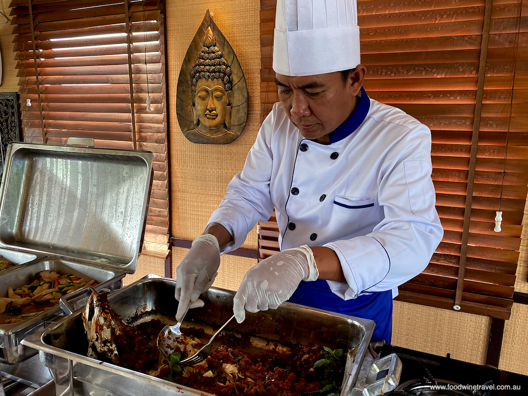 Chef Cheu Sinat produced excellent food from the tiniest of kitchens.