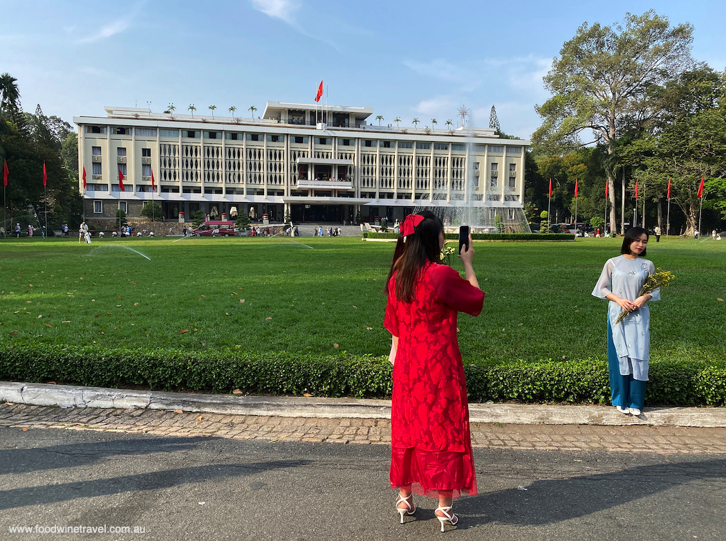 Saigon's Independence Palace, a great spot for people watching.