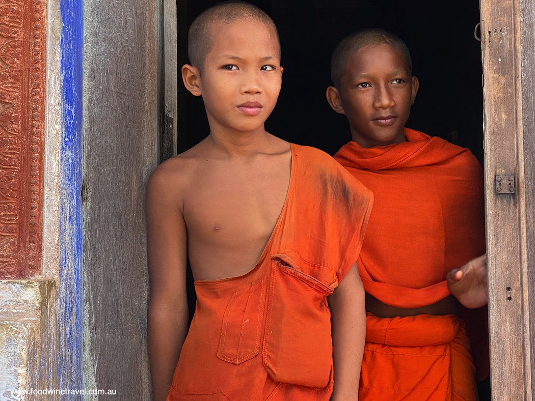 Young monks at Wat Kampong Tralach Leu.