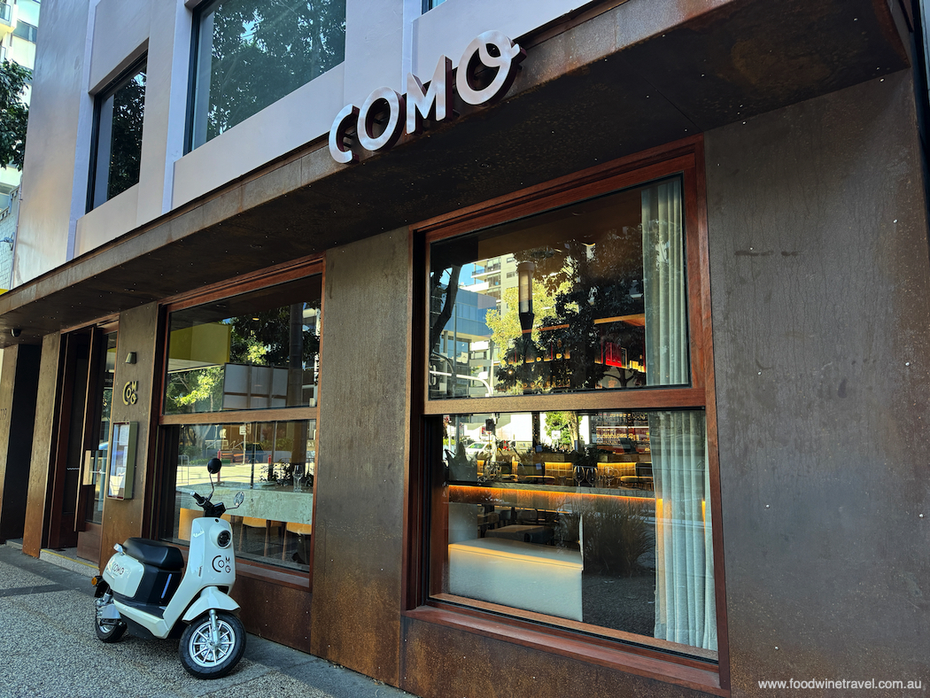 Brisbane's best restaurants. The Vespa out the front: a very Italian welcome.