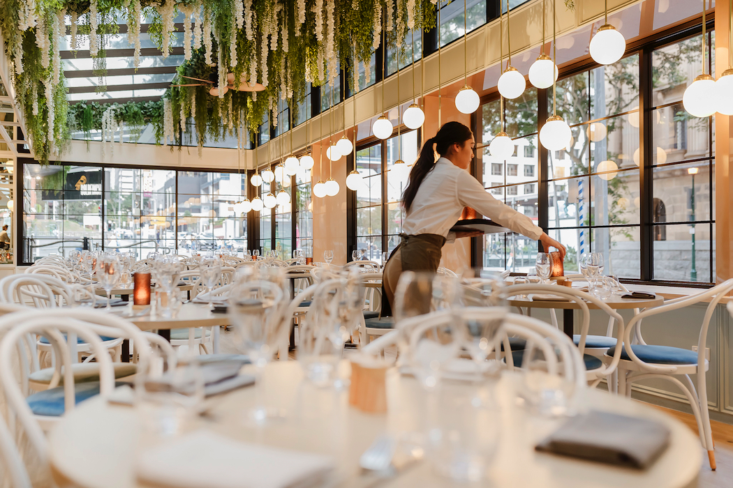 Goldfinch Restaurant, Brisbane: a sophisticated but relaxed ambience.