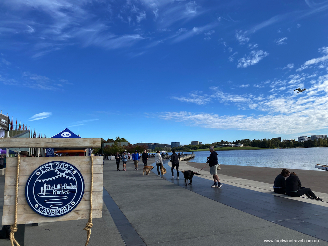 Little Burley Market has a top location on the lake foreshore.