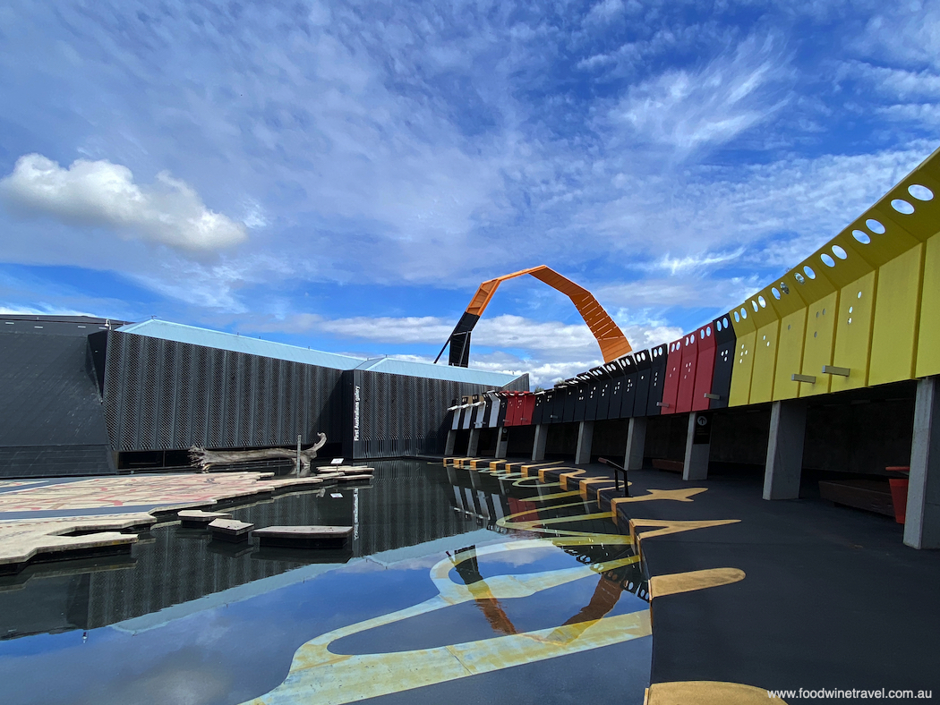 The National Museum of Australia, a landmark on the lake.