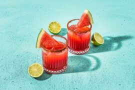 Maple Watermelon Margarita cocktail recipe