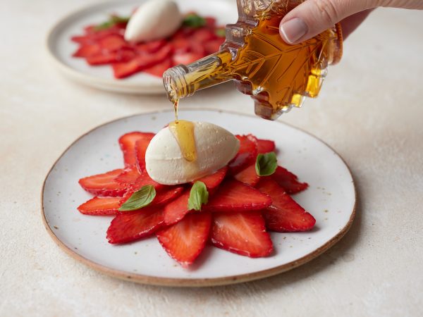 Maple, Strawberry and Basil Carpaccio