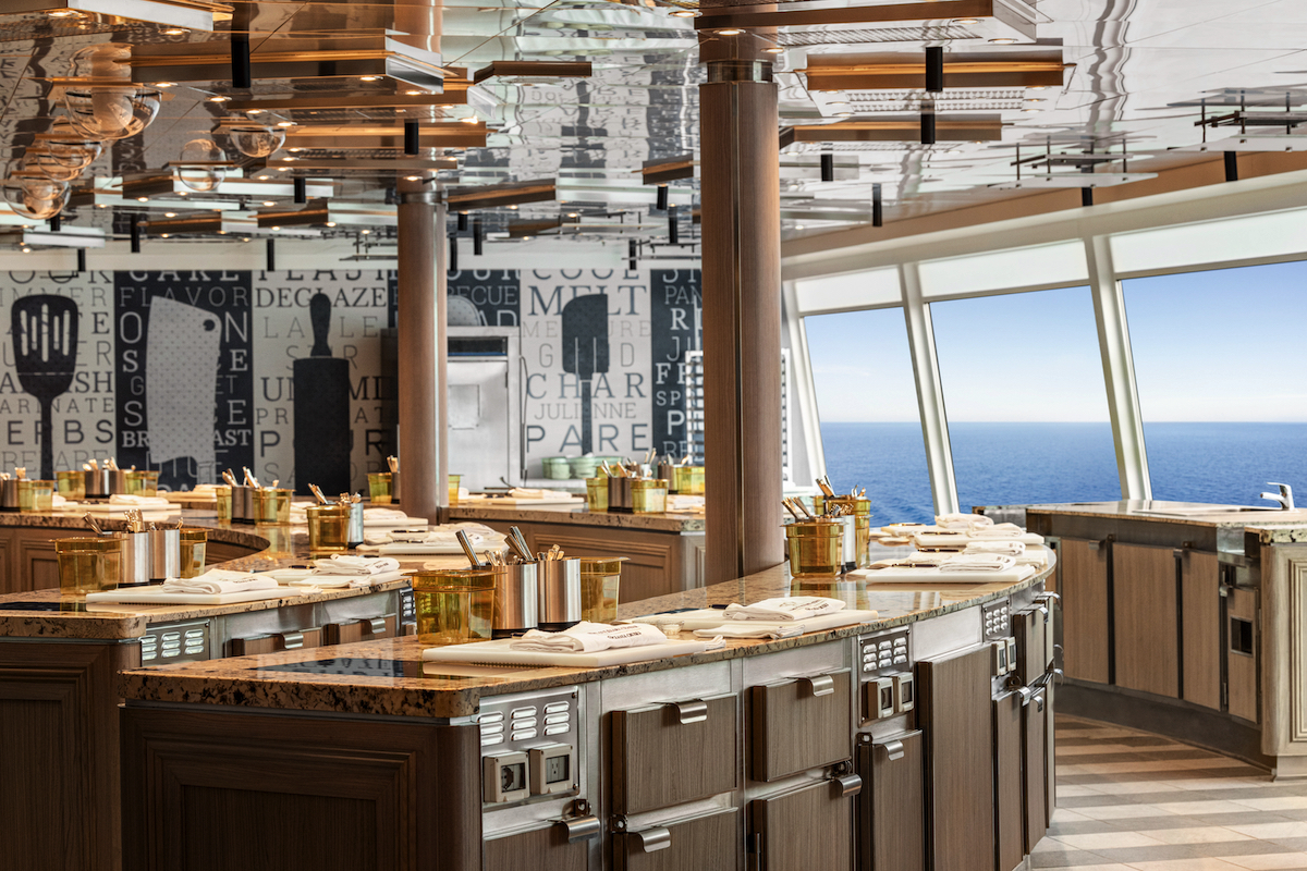 The Culinary Center, a hands-on cooking school at sea. Photo: Nick Tortajada.