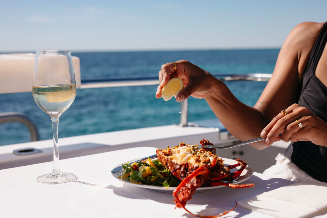 On Mandurah Cruises’ Wild Seafood Experience and Rottnest Cruises’ Luxe Island Seafood Cruise, you can catch a lobster and then get to eat it.