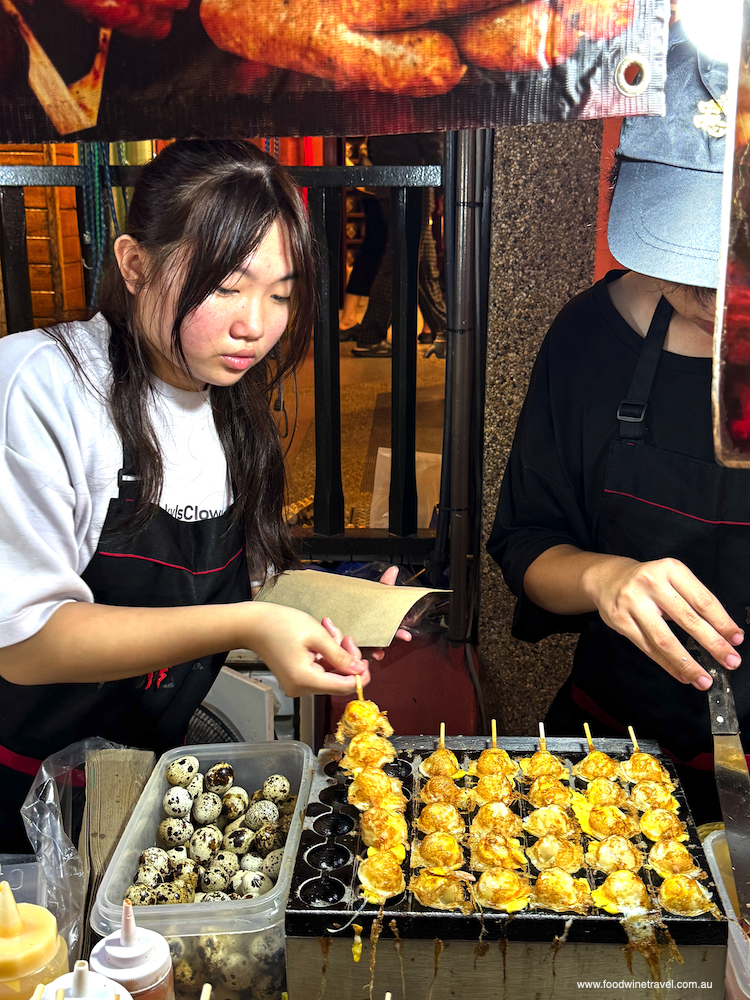 Jonker Walk Night Market King of BBQ's barbecued quail eggs are seriously good. 