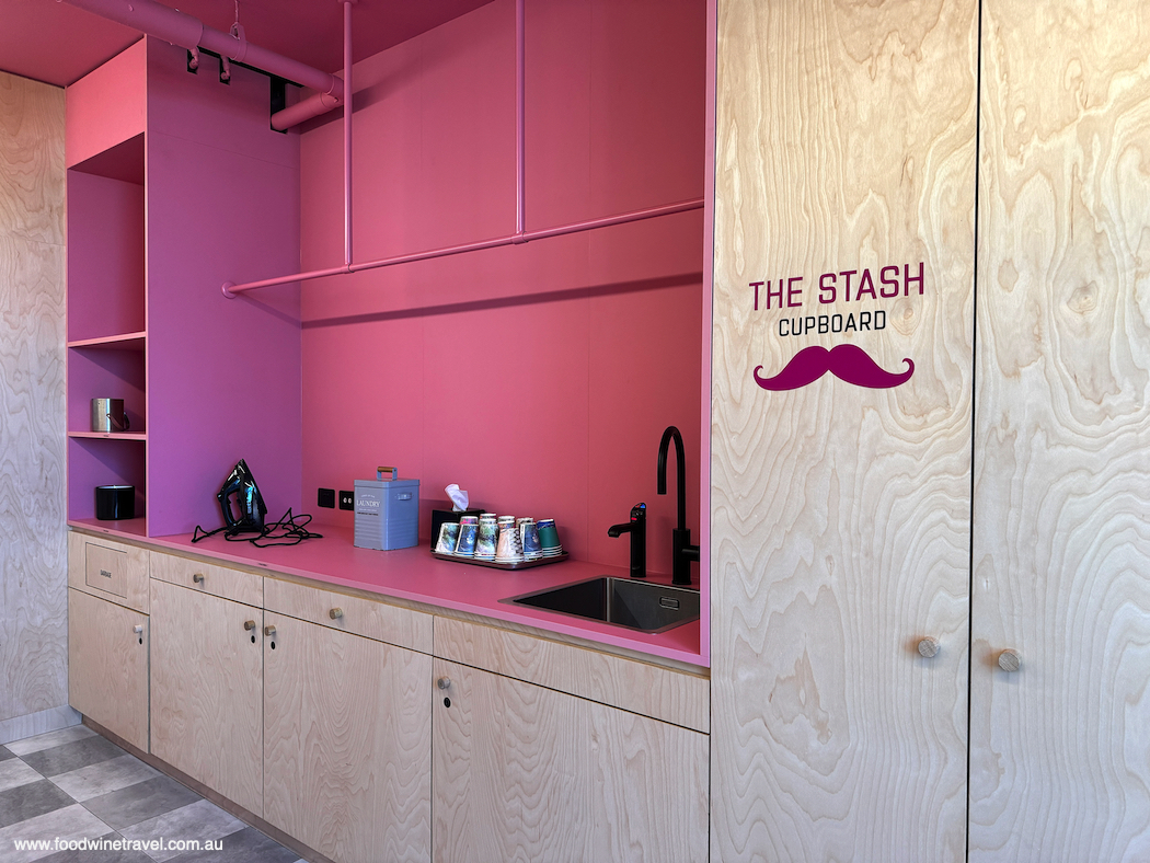 The 'stash cupboard’ from which you can replenish amenities. 