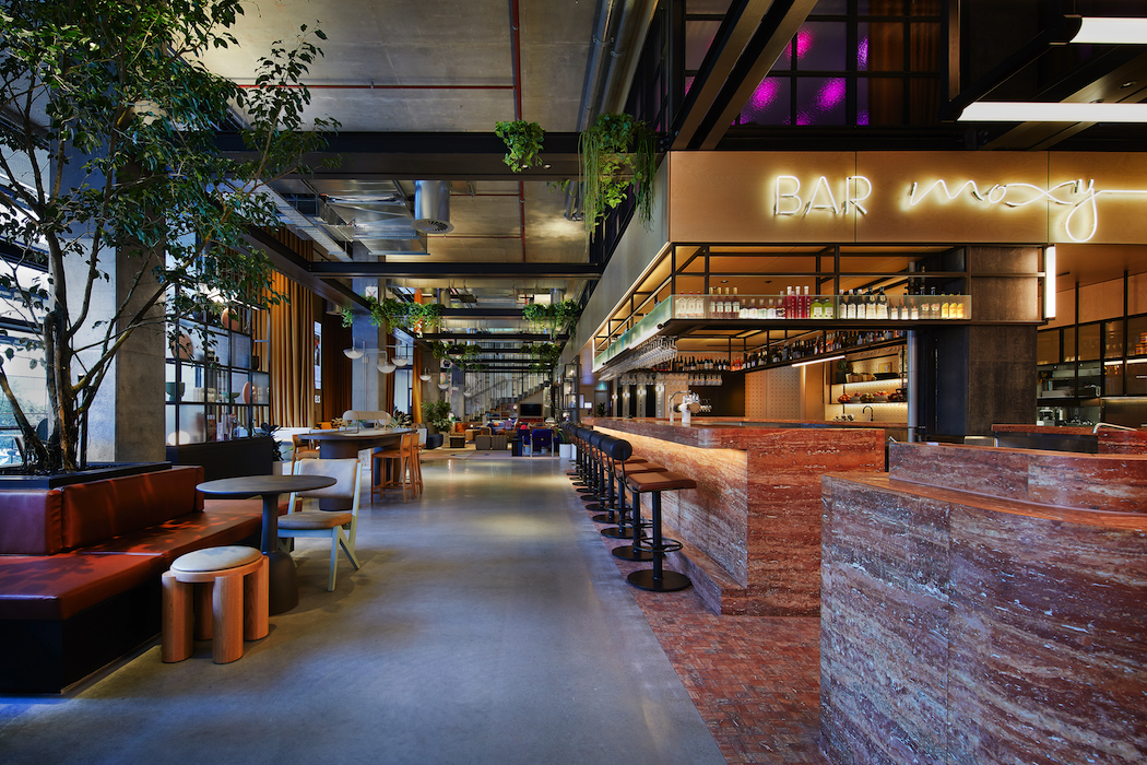 Moxy Sydney Airport Hotel lobby